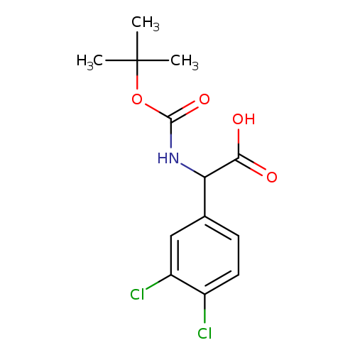 O=C(OC(C)(C)C)NC(c1ccc(c(c1)Cl)Cl)C(=O)O
