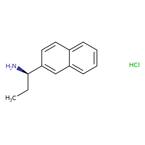 CC[C@H](c1ccc2c(c1)cccc2)N.Cl