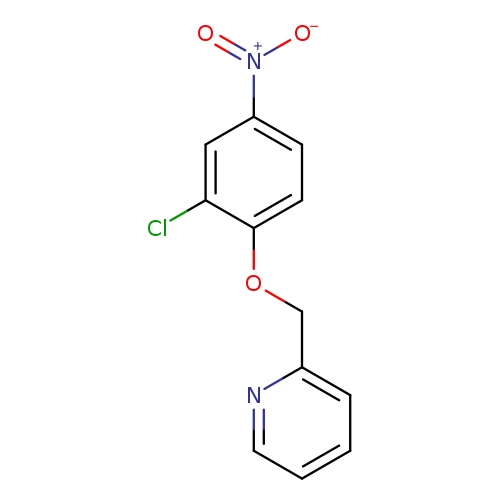 Clc1cc(ccc1OCc1ccccn1)[N+](=O)[O-]
