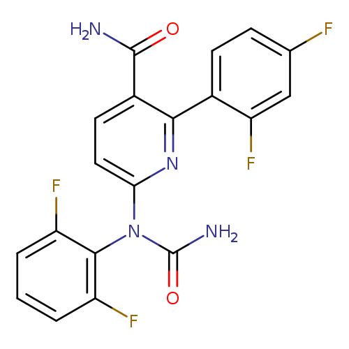 Fc1ccc(c(c1)F)c1nc(ccc1C(=O)N)N(c1c(F)cccc1F)C(=O)N