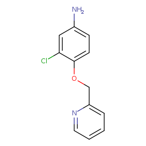 Nc1ccc(c(c1)Cl)OCc1ccccn1