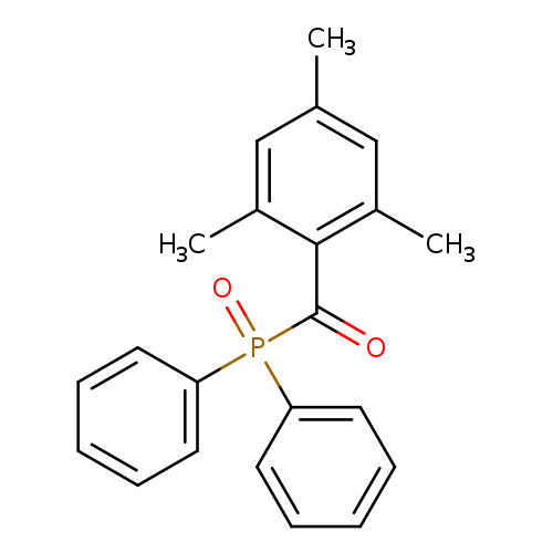 Cc1cc(C)c(c(c1)C)C(=O)P(=O)(c1ccccc1)c1ccccc1