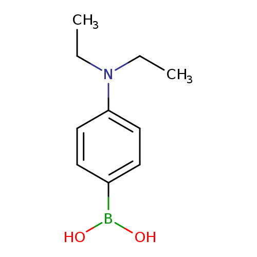 CCN(c1ccc(cc1)B(O)O)CC
