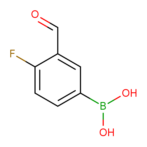 O=Cc1cc(ccc1F)B(O)O