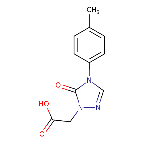 OC(=O)Cn1ncn(c1=O)c1ccc(cc1)C