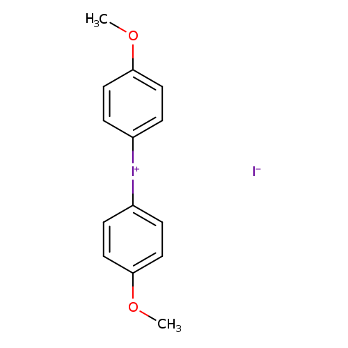 COc1ccc(cc1)[I+]c1ccc(cc1)OC.[I-]