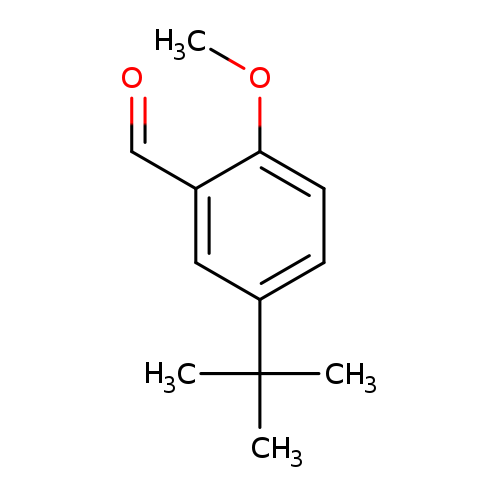 O=Cc1cc(ccc1OC)C(C)(C)C