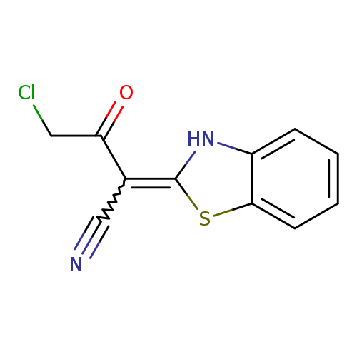 N#CC(=c1sc2c([nH]1)cccc2)C(=O)CCl