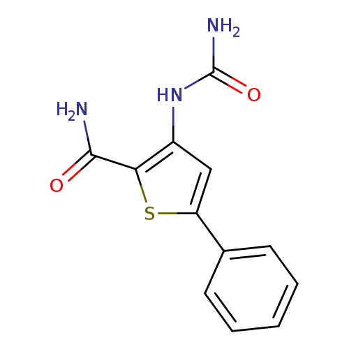 NC(=O)Nc1cc(sc1C(=O)N)c1ccccc1