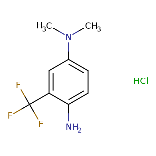 CN(c1ccc(c(c1)C(F)(F)F)N)C.Cl