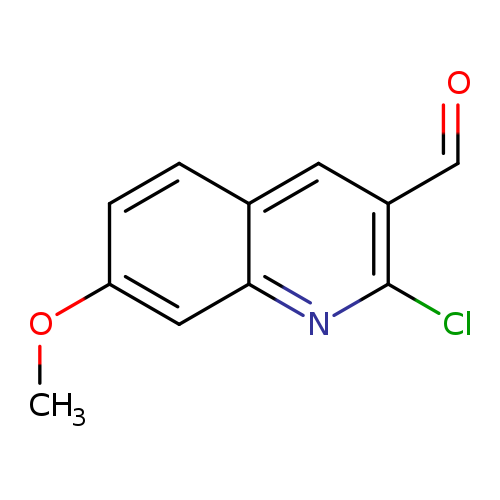 COc1ccc2c(c1)nc(c(c2)C=O)Cl