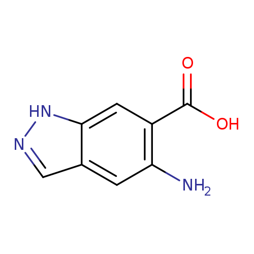 OC(=O)c1cc2[nH]ncc2cc1N