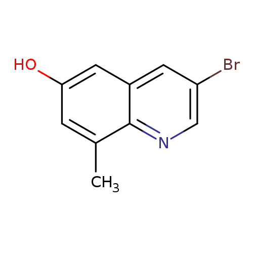 Brc1cnc2c(c1)cc(cc2C)O