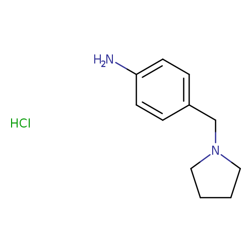Nc1ccc(cc1)CN1CCCC1.Cl