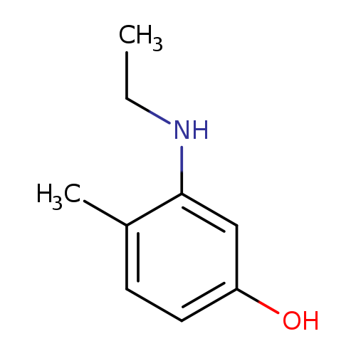 Cc1ccc(cc1NCC)O