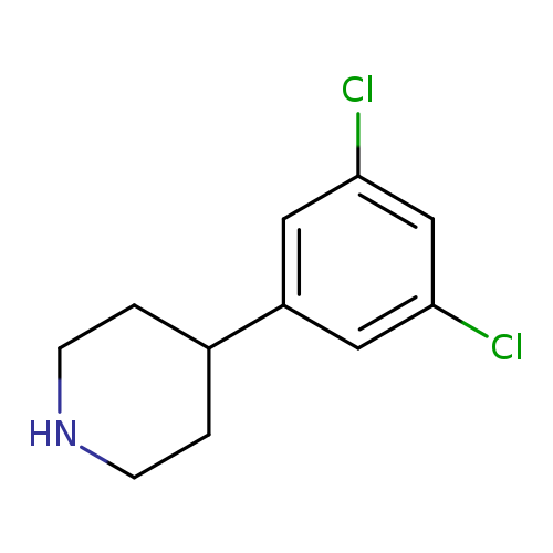 Clc1cc(cc(c1)Cl)C1CCNCC1