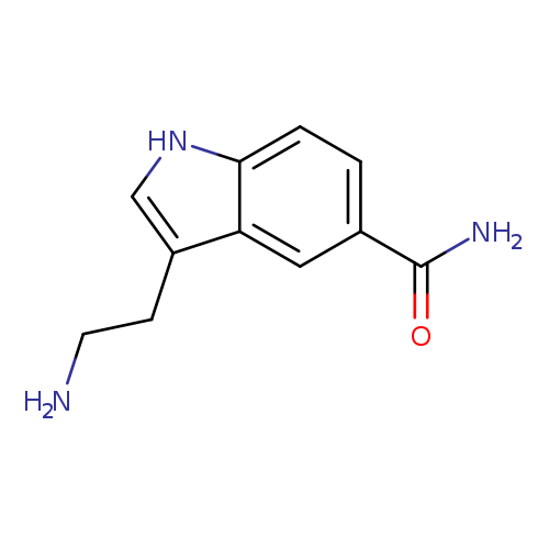 NCCc1c[nH]c2c1cc(cc2)C(=O)N