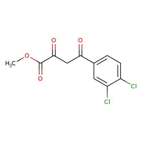 COC(=O)C(=O)CC(=O)c1ccc(c(c1)Cl)Cl
