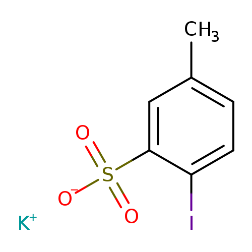 Cc1ccc(c(c1)S(=O)(=O)[O-])I.[K+]