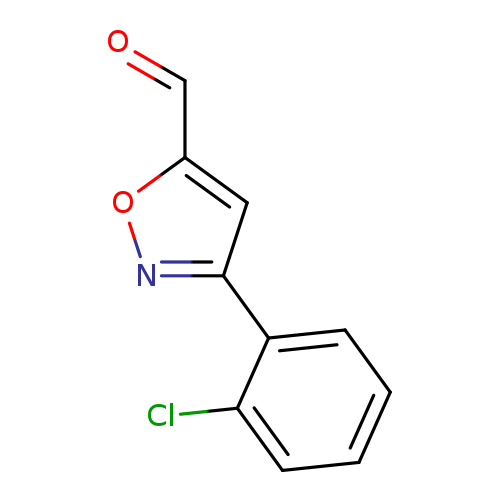 O=Cc1onc(c1)c1ccccc1Cl