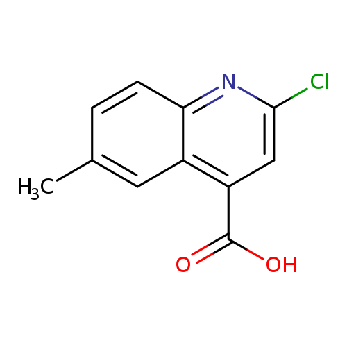 Cc1ccc2c(c1)c(cc(n2)Cl)C(=O)O