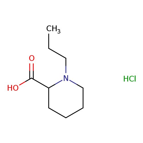 CCCN1CCCCC1C(=O)O.Cl
