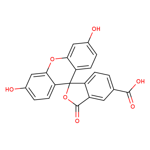 Oc1ccc2c(c1)Oc1c(C32OC(=O)c2c3ccc(c2)C(=O)O)ccc(c1)O