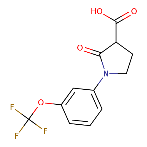 OC(=O)C1CCN(C1=O)c1cccc(c1)OC(F)(F)F
