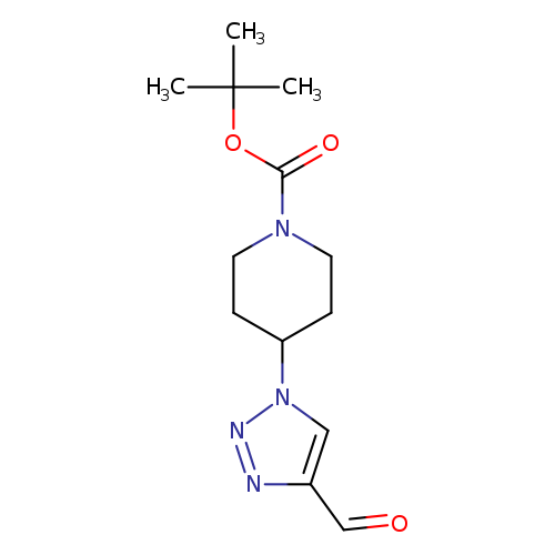 O=Cc1nnn(c1)C1CCN(CC1)C(=O)OC(C)(C)C