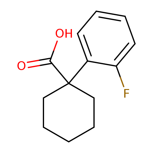 OC(=O)C1(CCCCC1)c1ccccc1F