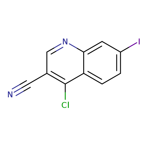 N#Cc1cnc2c(c1Cl)ccc(c2)I