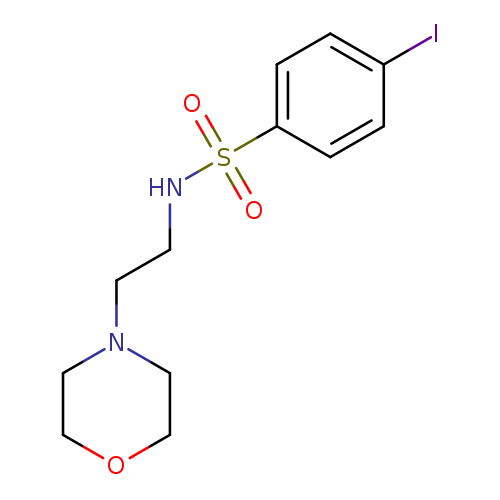 Ic1ccc(cc1)S(=O)(=O)NCCN1CCOCC1
