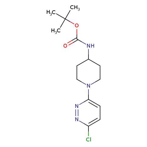 O=C(OC(C)(C)C)NC1CCN(CC1)c1ccc(nn1)Cl
