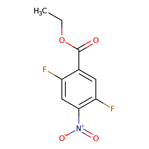 CCOC(=O)c1cc(F)c(cc1F)[N+](=O)[O-]