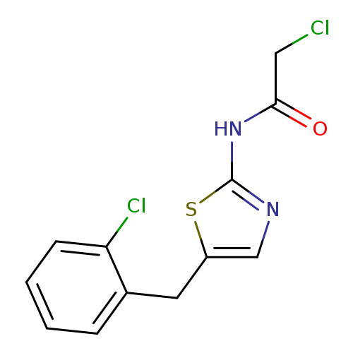 ClCC(=O)Nc1ncc(s1)Cc1ccccc1Cl