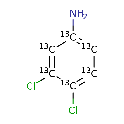 N[13c]1[13cH][13cH][13c]([13c]([13cH]1)Cl)Cl