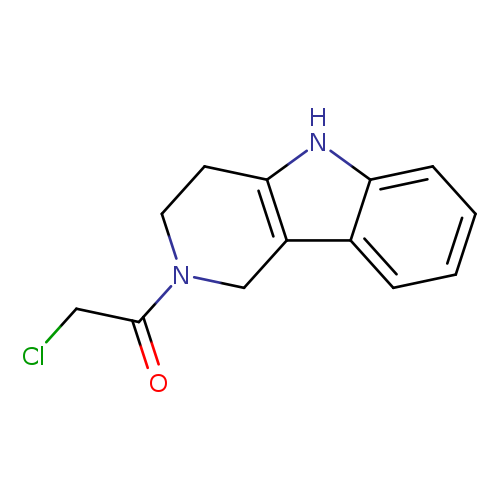 ClCC(=O)N1CCc2c(C1)c1ccccc1[nH]2