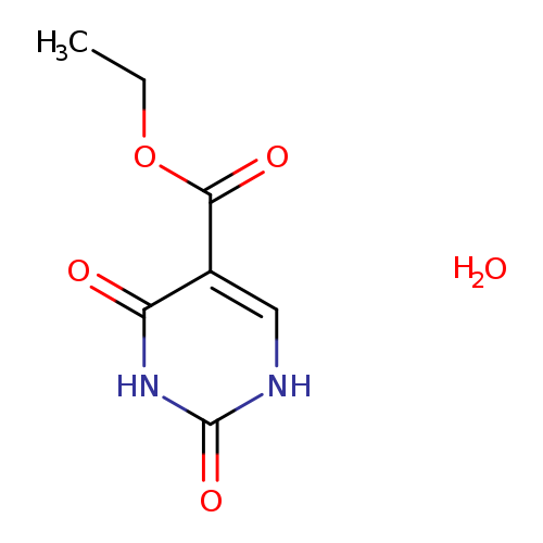 CCOC(=O)c1c[nH]c(=O)[nH]c1=O.O