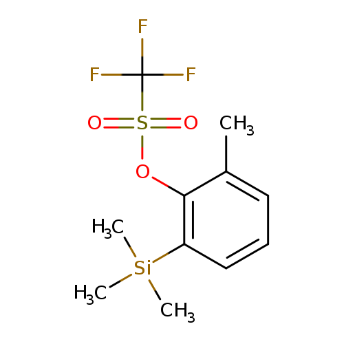 Cc1cccc(c1OS(=O)(=O)C(F)(F)F)[Si](C)(C)C