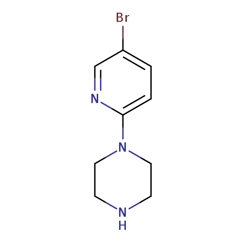 Brc1ccc(nc1)N1CCNCC1