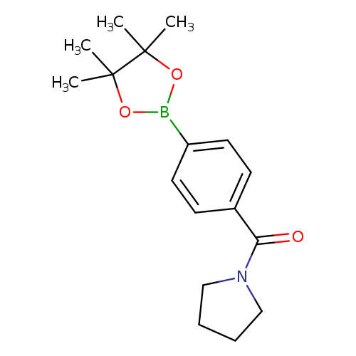 O=C(c1ccc(cc1)B1OC(C(O1)(C)C)(C)C)N1CCCC1