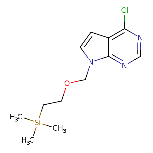 Clc1ncnc2c1ccn2COCC[Si](C)(C)C