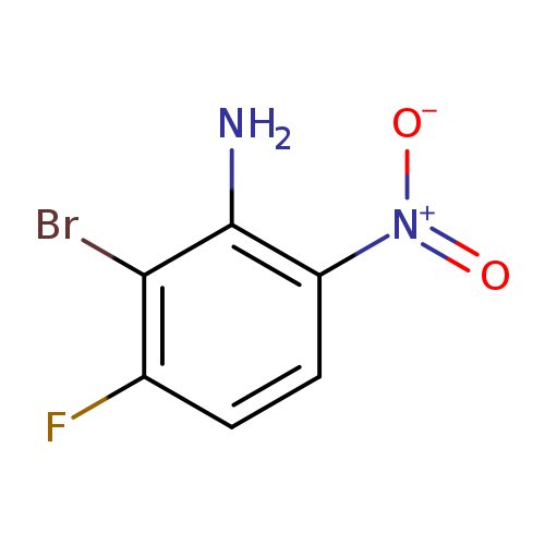 [O-][N+](=O)c1ccc(c(c1N)Br)F
