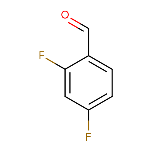 O=Cc1ccc(cc1F)F