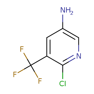 Nc1cnc(c(c1)C(F)(F)F)Cl