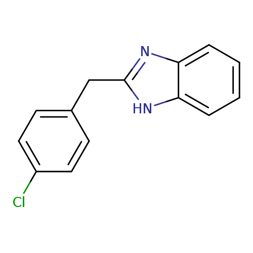 Clc1ccc(cc1)Cc1nc2c([nH]1)cccc2