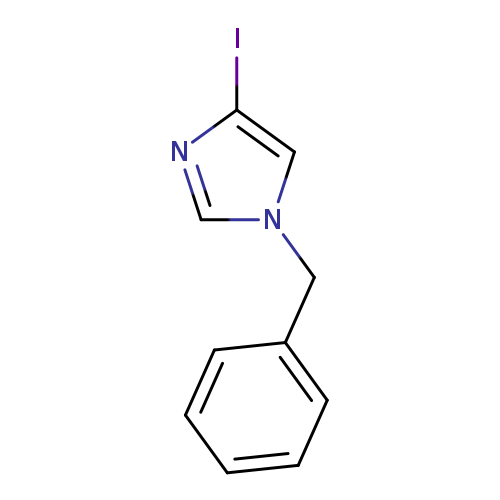 Ic1ncn(c1)Cc1ccccc1