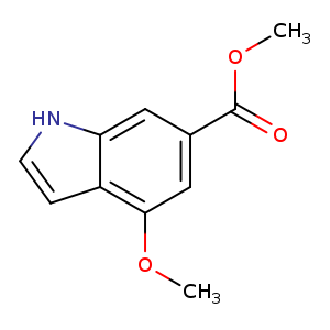 COC(=O)c1cc(OC)c2c(c1)[nH]cc2