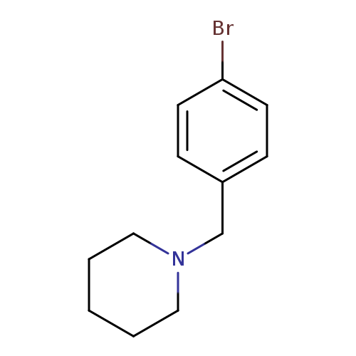 Brc1ccc(cc1)CN1CCCCC1