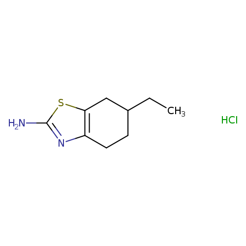 CCC1CCc2c(C1)sc(n2)N.Cl